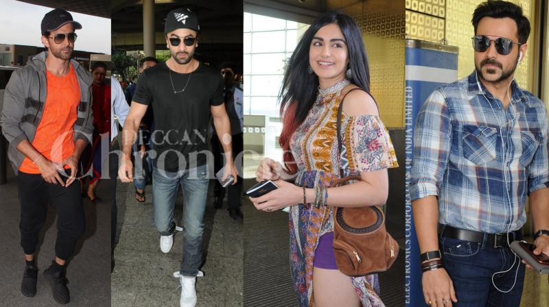Snapped: Hrithik, Ranbir, Adah, Emraan step out in style at the airport