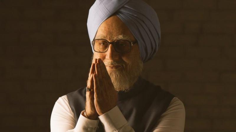 Anupam Kher as Manmohan Singh.
