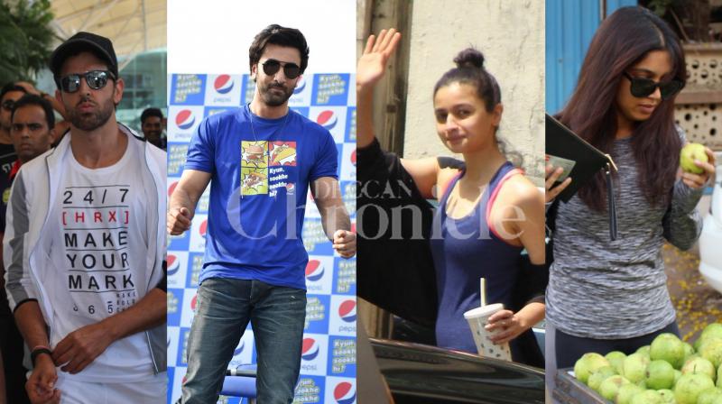 City of Stars: Hrithik, Bhumi, Ranbir, Alia step out in style on sunny day