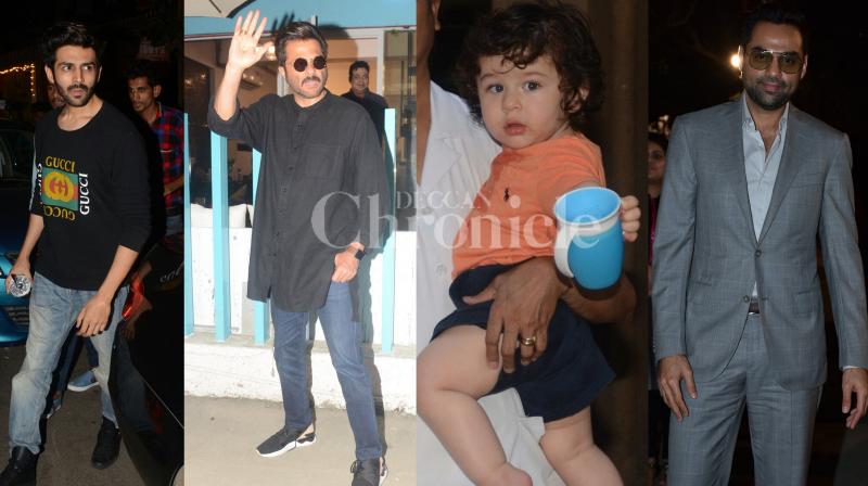 Snapped: Anil Kapoor, Kartik Aaryan, Abhay Deol and Taimur in the city