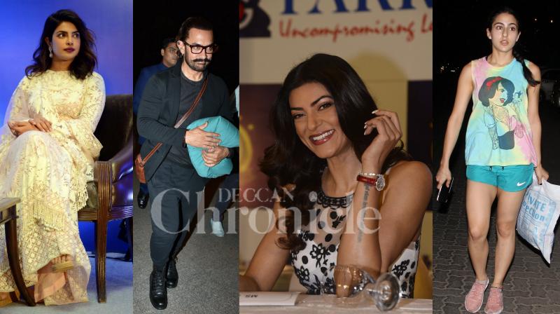 Clicked: Priyanka, Sushmita at event and Aamir, Sara spotted in the city