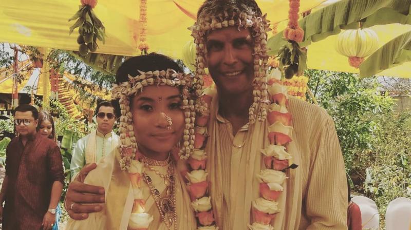 Milind Soman and Ankita Konwar get married. (Photo: Instagram)