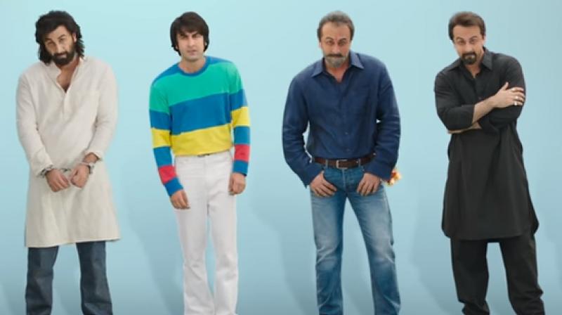 Ranbir Kapoor in Sanjay Dutts various avatars from Sanju teaser.