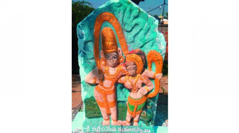 A sculpture found in Durgi in Guntur district dating back to 12 century AD. (PDC)
