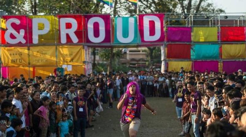 The festival will take to the road later this year to proudly spread the word, the partying and the glitter across the country. (Photo: AFP)