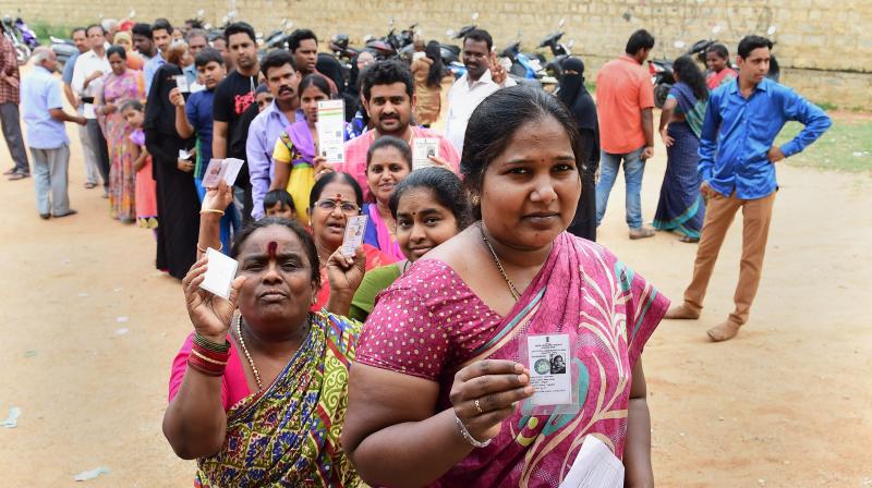The last assembly election in the state in 2013 had witnessed 71.4 per cent polling. (Photo: AP)