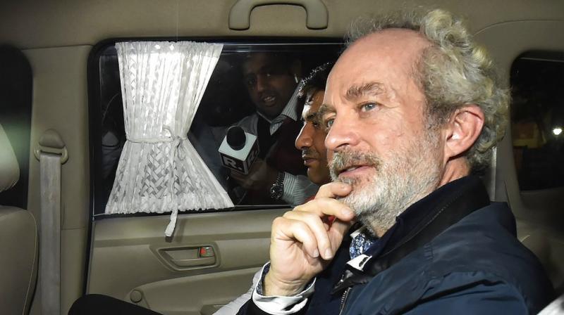After two hours of sleep, Christian Michel was again questioned by officials of the Special Investigation Team of the CBI. (Photo: PTI)
