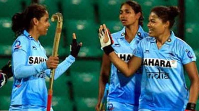 With their eyes set on a berth for the 2018 World Cup, the Indian womens team will leave tomorrow for the Hockey World League Semi-Final in Johannesburg, starting July 8.(Photo: PTI)