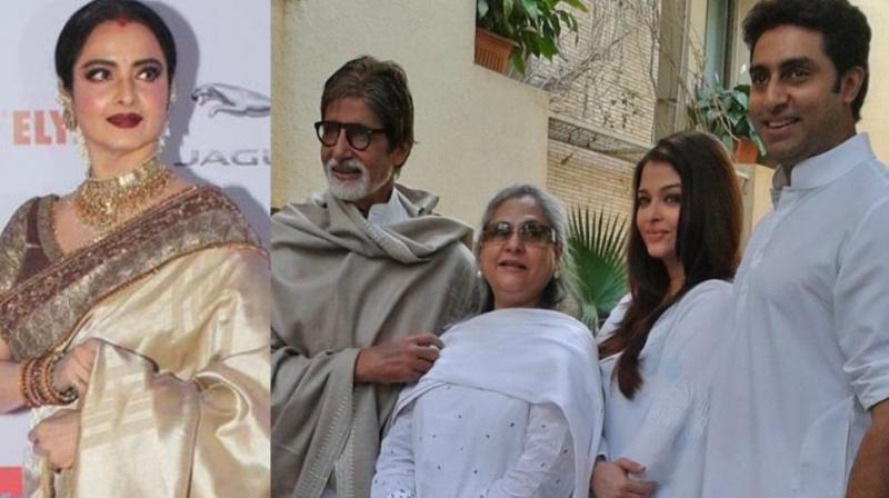 Rekha; Bachchan family.