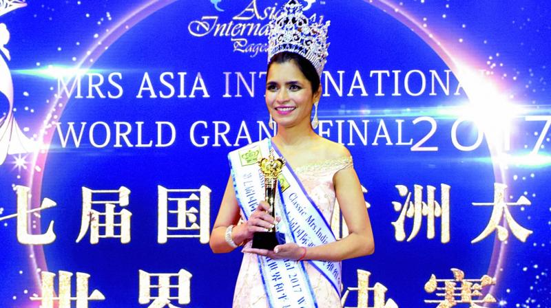After winning the Mrs India title earlier this year, she participated in the recently held Mrs Asia International World beauty pageant and went on to win the crown there as well. (Photo: DC)