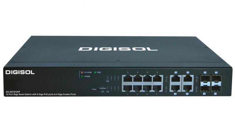 DG-GS1512HP is al L2 Web managed switch with 24Gbps switching capacity.