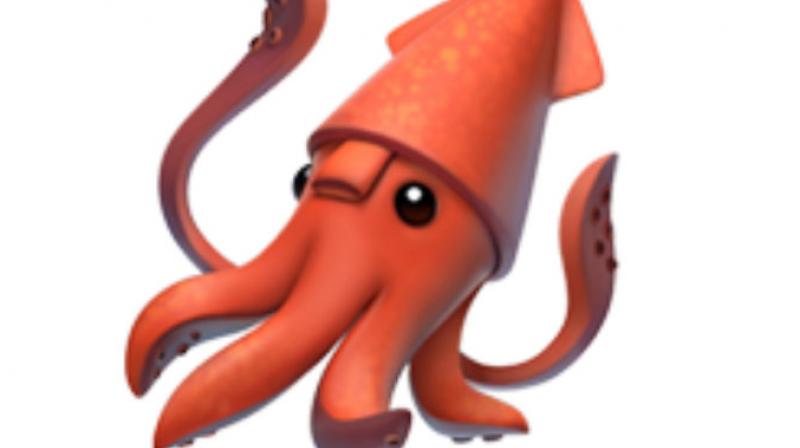 Other tech companies have their ocean awareness in place and do not show the siphon in their squid emoji.  (Photo: Apple)