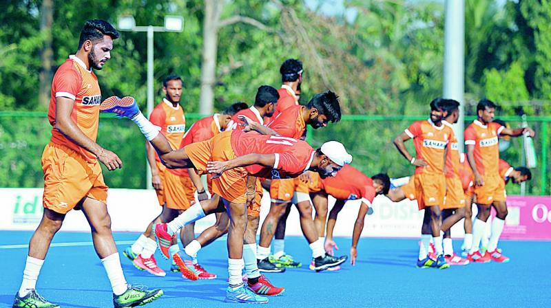 Manpreet Singh (left) will lead the Indian team at the season-opening four nations invitational tournament in New Zealand.