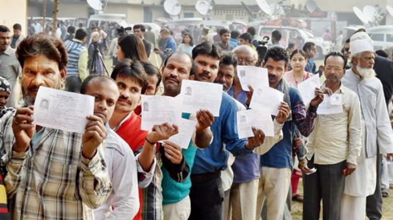 Political pundits are keeping close tabs on the voter figures and the outcome of the election can either make or break the political future of SP. (Photo: PTI)