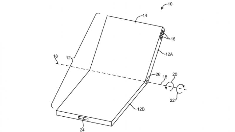 Apple has previously been awarded patents for flexible screens and a foldable phone with \carbon nanotubes\ that bend to form the center hinge.