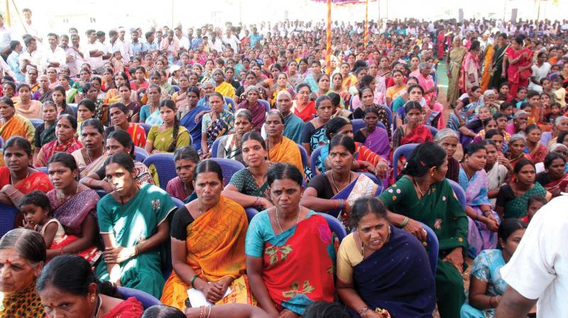 A womens rally organised by BJP in Gundlupet on Friday in which more than 1200 women took part