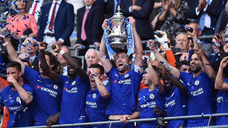 On a day when the worlds eyes were on a royal wedding 18 miles west in Windsor, Chelsea reigned on the field to salvage a campaign in which they failed to even qualify for the Champions League after finishing fifth in the Premier League. (Photo: AFP)