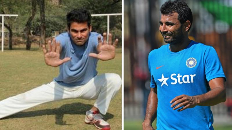Mohammad Kaif who came under criticism on Twitter for posting a picture of Surya Namaskar has found support from Indian bowler Mohammed Shami. (Photo: Twitter / AFP)