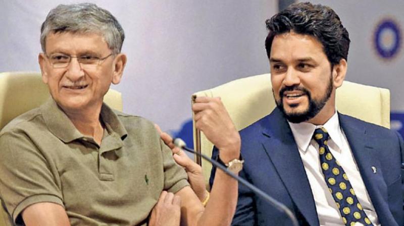Balvinder Singh Sandhu said that Ajay Shirke stood out for his no-nonsense approach while Anurag Thakur got into the mess of BCCI politics. (Photo: AP)