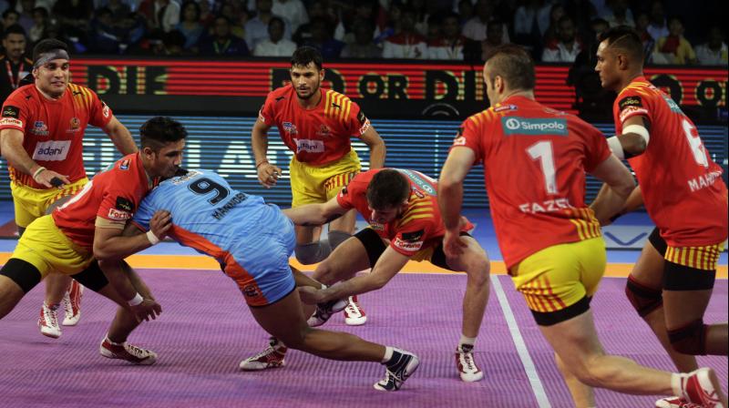 Pro Kabaddi League: Debutants Gujarat Fortune Giants beat Bengal Warriors,enter final