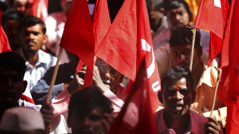 Around 5,000 workers from various organised and unorganised marched from Panaji bus stand to Azad Maidan - a distance of around 3 kms. (Representational Image | AP)