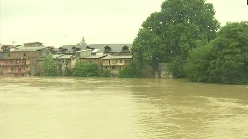 Several footbridges, including two in Udhampur district, were also washed away by the strong currents as most of the water bodies across the region are flooded. (Photo: ANI/Twitter)