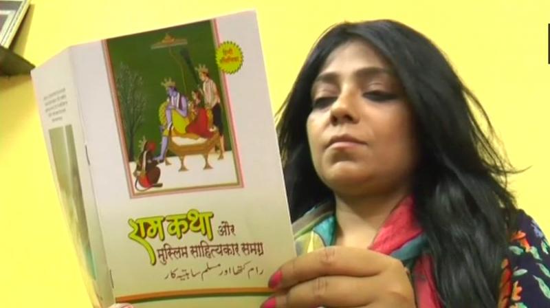 Dr Mahi Talat Siddiqui, a resident of Prem Nagar area, said that she wanted Muslim community to be aware of the goodness of Ramayana along with the Hindus.(Photo: @ANI/Twitter)
