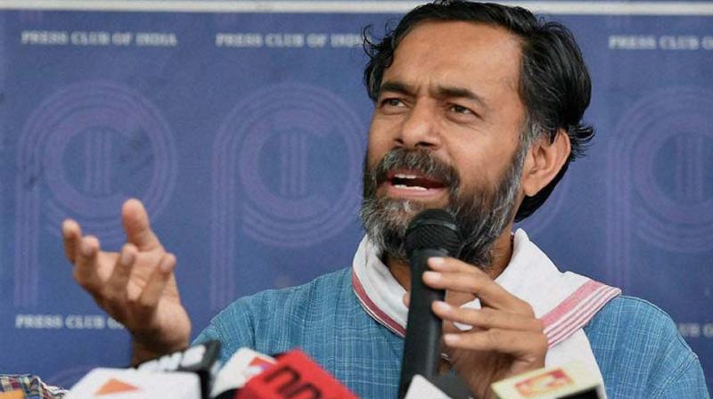 Yogendra Yadav, who started his campaign in Rewari two days ago, claimed that the Centre was targeting his family. (Photo: File/PTI)