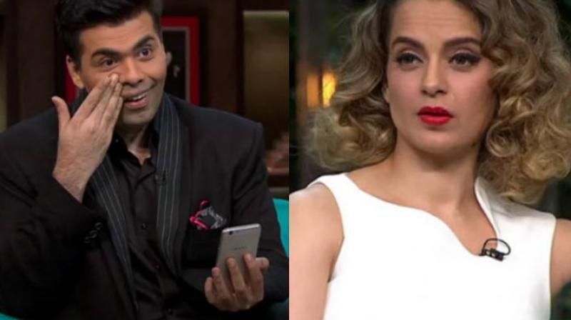 Karan Johar and Kangana Ranaut have worked together on Ungli.