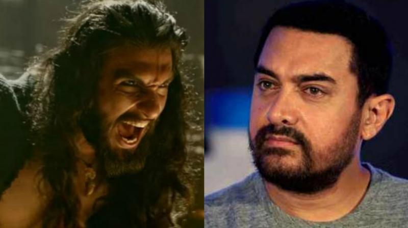dRanveer Singh, who plays Alauddin Khilji in Padmaavat, seems to have entered the big league which includes Aamir Khan with the success.