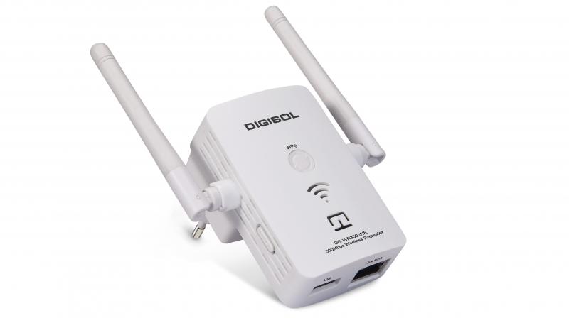 The DIGISOL DG-WR3001NE wireless universal repeater is priced at Rs 1,499.