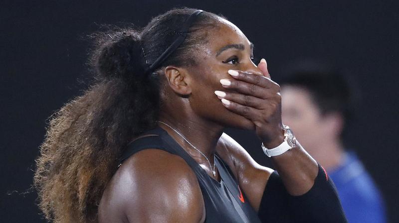 If Williams is indeed 20 weeks into her term, that would mean she was approximately two months pregnant when she captured her record 23rd Grand Slam tournament singles title at the Australian Open in January. (Photo: AP)