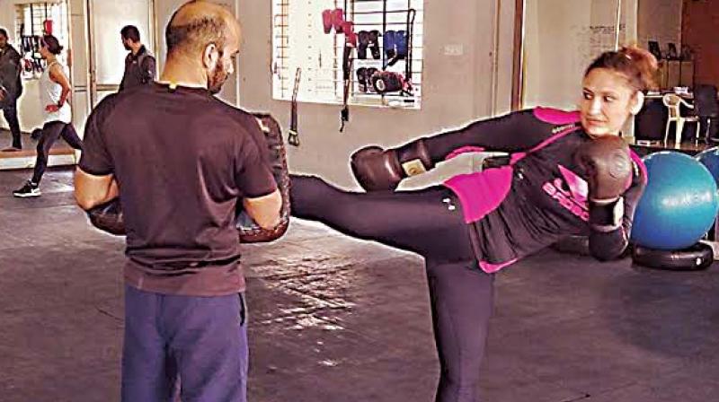 Kick-boxing became Anjalis stress relief and therapy. She started seeing the change in herself.