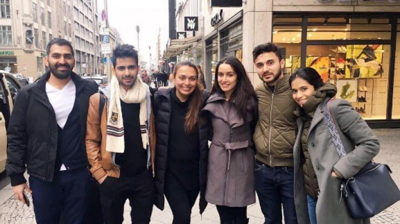 Shraddha Kapoor with her bunch of friends holidaying away in Europe.