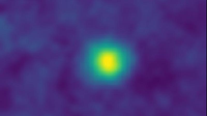 This December 2017 false-color image made available by NASA in February 2018 shows KBO (Kuiper Belt object) 2012 HZ84. This image is, for now, one of the farthest pictures from Earth ever captured by a spacecraft. It was made by the New Horizons at 3.79 billion miles from Earth. (Photo: AP/NASA)