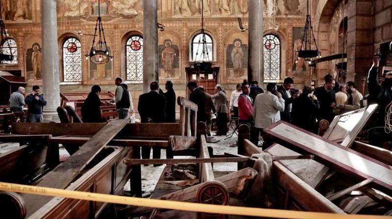 Thirty-five people were wounded in the Alexandria blast at Saint Marks church where Coptic Pope Tawadros II had been attending a Palm Sunday Mass. (Representational Photo: AP)