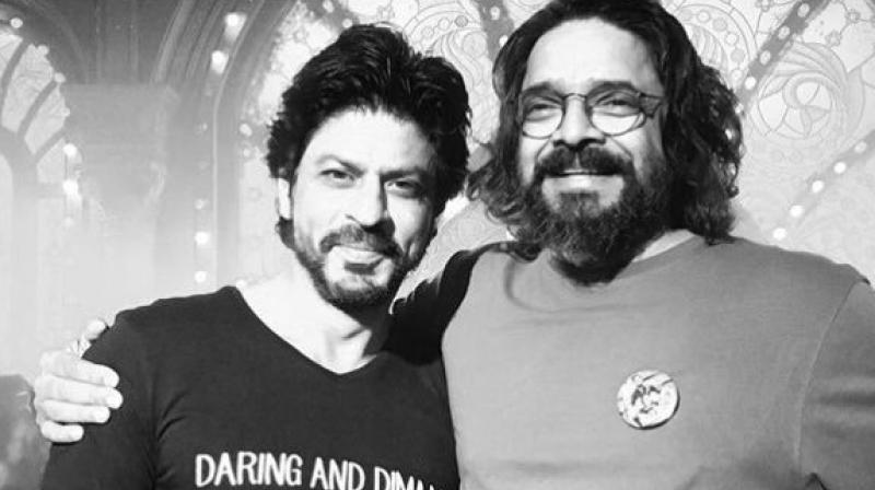 K.U. Mohanan with Shah Rukh Khan