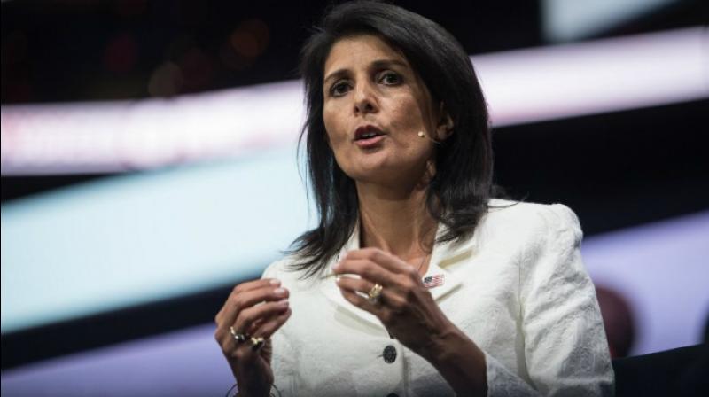 Nikki Haley drew criticism for playing down US goal of persuading Assad to leave power. (Photo: AFP)