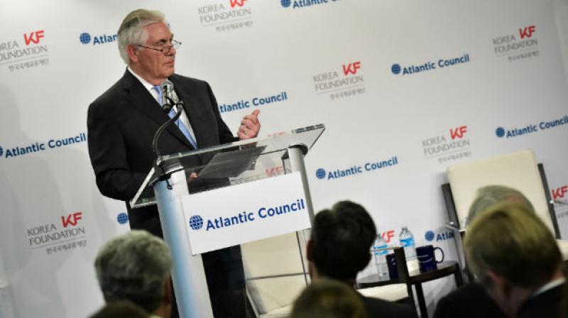Lets just meet and lets talk about the weather if you want and talk about whether its going to be a square table or a round table if thats what youre excited about, Rex Tillerson said. (Photo: AFP)