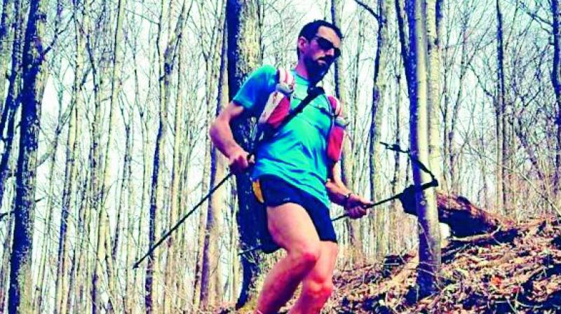 Jared (in photo) is known for completing the toughest mountain running challenges