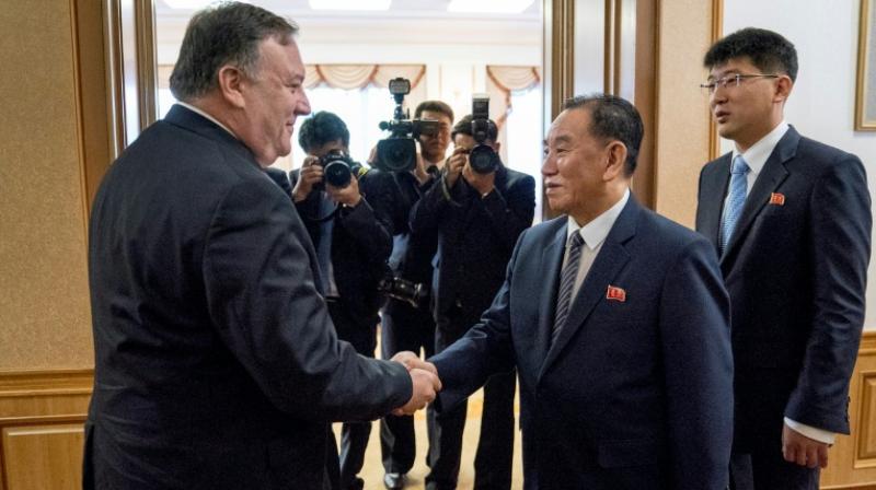 The tone was in stark comparison to Pompeos characterisation of the talks in Pyongyang as a success, though critically he failed to present any new details as to how North Korea would honour its summit commitment to \denuclearise\ in exchange for US security guarantees. (Photo: AFP)