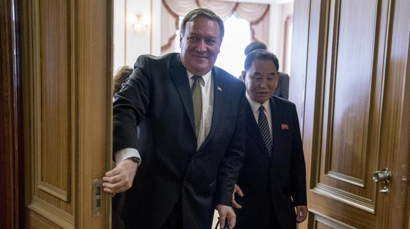 In practical terms, Pompeo mentioned only that officials from both sides would meet on July 12 to discuss the repatriation of the remains of some US soldiers killed during the 1950-1953 Korean War. (Photo: AP)