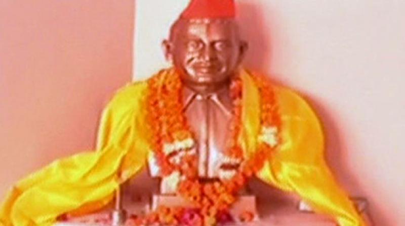 The Mahasabha had requested for land from the district administration for a temple dedicated to Mahatma Gandhis assassin Nathuram Godse in Gwalior. (Photo: ANI)