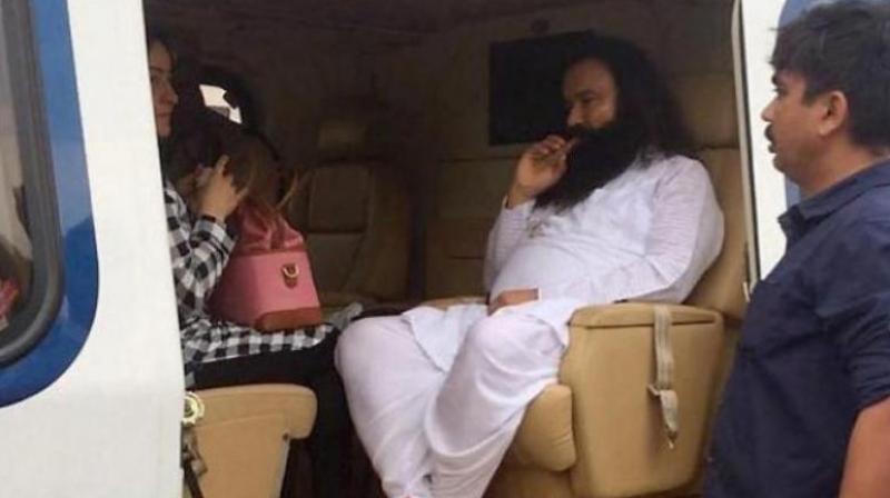 Ram Rahim was taken to Sunaria jail in Rohtak via a chopper, the police official said. (Photo: PTI)