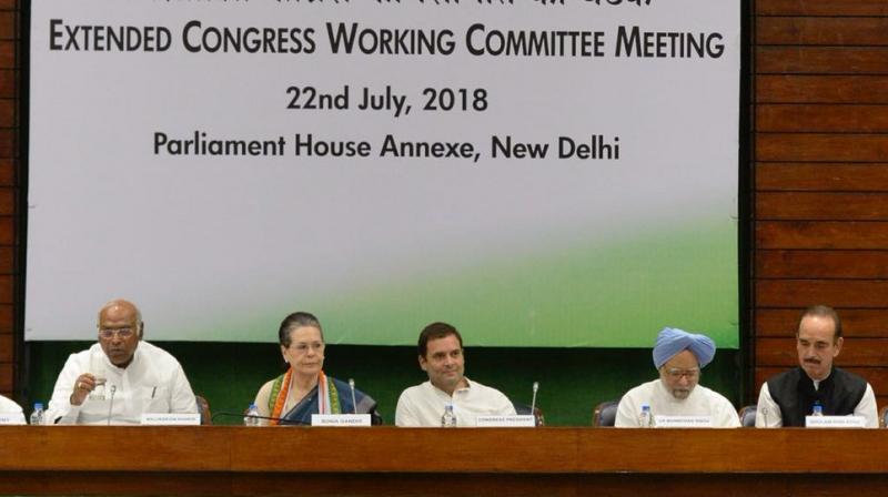 Rahul Gandhi, chairing his first meeting of the newly constituted CWC reminded the members of the committee the role of Congress as voice of India. (Photo: @INCIndia| Twitter)