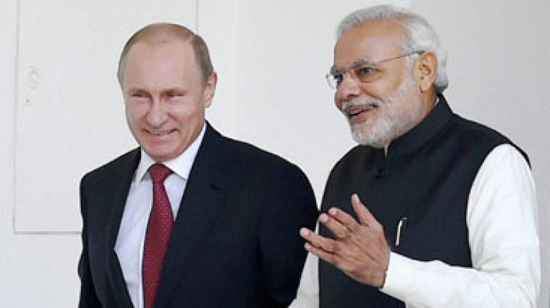 Prime Minister Narendra Modi and Russian President Vladimir Putin. (Photo: PTI/File)
