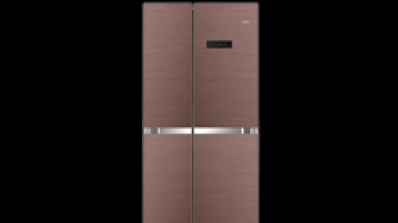 The new Side By Side Refrigerator has mega space to store a familys requirements.