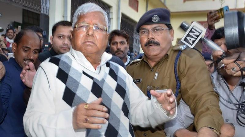 Lalu has been convicted in one of the cases of the fodder scam, wherein Rs 900 crore from the Bihar exchequer were siphoned off under the pretext of purchasing fodder for livestock, during 80s and 90s. (Photo: PTI)