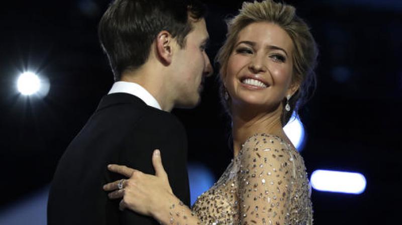 Ivanka Trump and her husband Jared Kushner dance at the Freedom Ball. (Photo: AP)