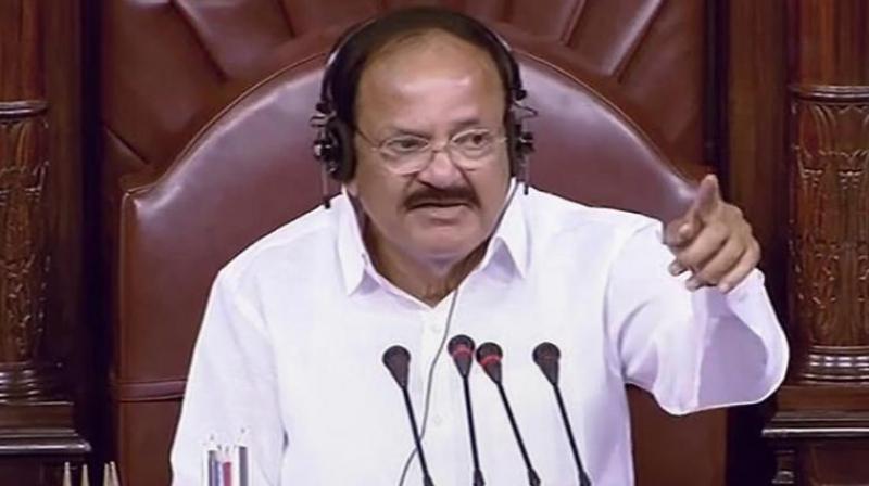 Rajya Sabha chairman M Venkaiah Naidu also asked members to contact officers concerned in the Rajya Sabha Secretariat to give notices or find out about the fate of their notices instead of coming directly to him as he may not have all the information. (Photo: PTI)